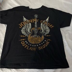 Zion Rootswear Black Tee with Silver Logo